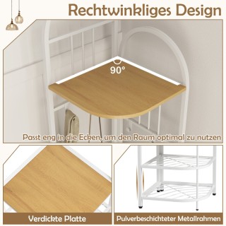 Costway Πολυλειτουργική Γωνιακή Κρεμάστρα Ρούχων με Ράφι Παπουτσιών... Costway Πολυλειτουργική Γωνιακή Κρεμάστρα Ρούχων με Ράφι Παπουτσιών...