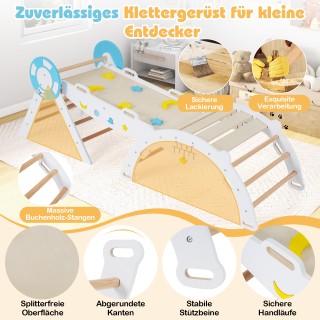 Costway Σετ Αρπέζας με Τσουλήθρα, Καμάρα Αναρρίχησης & Σετ Οικοδομι...