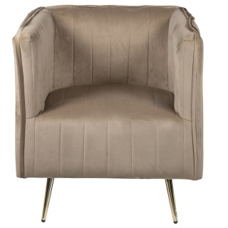 Galileo Βίντατζ πολυθρόνα σε απόχρωση γκρίζου μαύρου από ξύλο με ύφ...