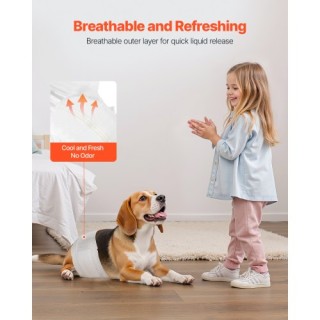 VEVOR Υπερ-Απορροφητικά Πάνες Αρσενικών Σκύλων μιας Χρήσης S 144 Τε...