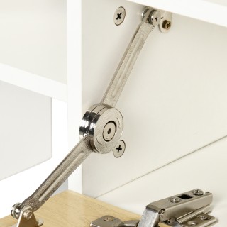 HOMCOM  Κινητή τηλεόραση με ράφι τοίχου, ανοιχτά ράφια και ντουλάπι...