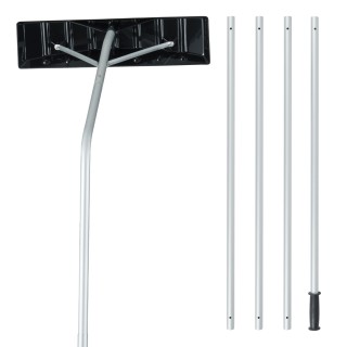 Costway Φτυάρι Χιονιού με Πλαστική Λεπίδα και Τηλεσκοπική Λαβή για ...