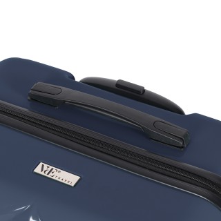 Galileo Σετ 2 βαλίτσες μπλε 4 τροχοί περιστρεφόμενοι 360 κλείδωμα μ...