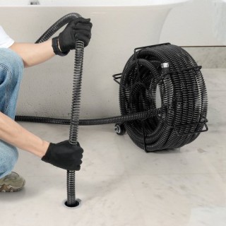 Καλώδιο Καθαρισμού Αποχέτευσης VEVOR 18m & 6 Κόφτες για Σωλήνες 5-2... Καλώδιο Καθαρισμού Αποχέτευσης VEVOR 18m & 6 Κόφτες για Σωλήνες 5-2...