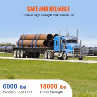 Σετ Ιμάντες VEVOR 4 x 30, 6000 lbs, Μπλε (10 Τεμ)  PGJPDLS4INCH3LGJKV0
