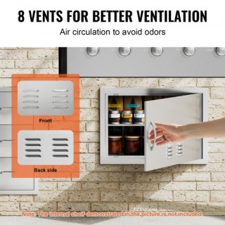 Πόρτα BBQ VEVOR 610x432mm Ανοξείδωτη για Εξωτερική Κουζίνα DMMBSCJ... Πόρτα BBQ VEVOR 610x432mm Ανοξείδωτη για Εξωτερική Κουζίνα DMMBSCJ...