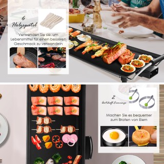 Costway Ηλεκτρική Ψησταριά 1800W με Ρυθμιζόμενη Θερμοκρασία 90x23cm... Costway Ηλεκτρική Ψησταριά 1800W με Ρυθμιζόμενη Θερμοκρασία 90x23cm...