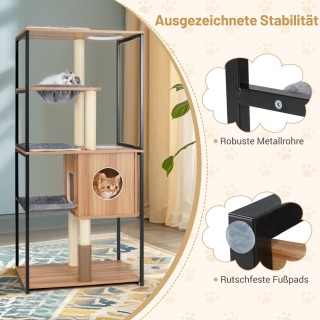 Costway Πολυλειτουργικό Δέντρο Γάτας με Χώρο Ξαπλώματος, Κρεμαστή Α... Costway Πολυλειτουργικό Δέντρο Γάτας με Χώρο Ξαπλώματος, Κρεμαστή Α...