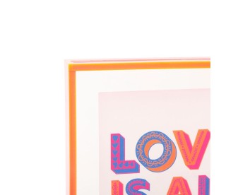 Ostaria Διακοσμητικό Τοίχου Ακρυλικό Love Ροζ 14x14εκ -37557 Ostaria Διακοσμητικό Τοίχου Ακρυλικό Love Ροζ 14x14εκ -37557