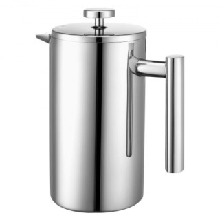 VEVOR Γαλλική Καφετιέρα 1L Ανοξείδωτο Ατσάλι Ασημί BXGKFYHBXGYSZP2F... VEVOR Γαλλική Καφετιέρα 1L Ανοξείδωτο Ατσάλι Ασημί BXGKFYHBXGYSZP2F...