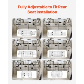 VEVOR Ρυθμιζόμενο Διαχωριστικό Αυτοκινήτου για Σκύλους 38-66.3 για ... VEVOR Ρυθμιζόμενο Διαχωριστικό Αυτοκινήτου για Σκύλους 38-66.3 για ...