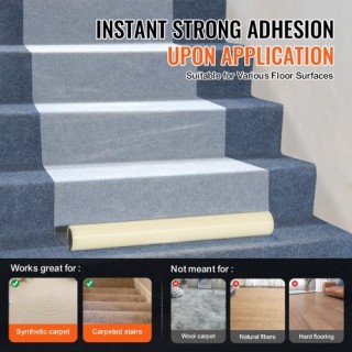 VEVOR Αυτοκόλλητη Μεμβράνη Προστασίας Χαλιού 24 x 100 PE για Αυτοκί...