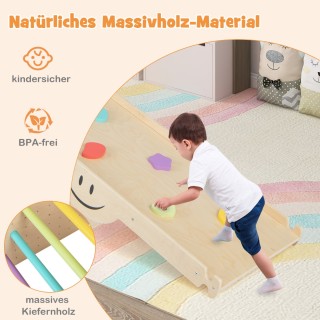 Costway Σετ Αναρρίχησης Ξύλου με Αντιστρέψιμη Ράμπα, Τραμπάλα, Σκά... Costway Σετ Αναρρίχησης Ξύλου με Αντιστρέψιμη Ράμπα, Τραμπάλα, Σκά...