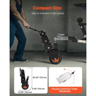 VEVOR Τρέιλερ Ντόλι Μεταφοράς 1000lbs με Μπάλες 2 και 2-5/16 ιντσών... VEVOR Τρέιλερ Ντόλι Μεταφοράς 1000lbs με Μπάλες 2 και 2-5/16 ιντσών...