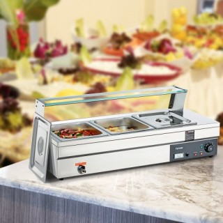 VEVOR Επαγγελματικός Ηλεκτρικός Θερμαντήρας Φαγητού 3*12Qt με Γυάλι... VEVOR Επαγγελματικός Ηλεκτρικός Θερμαντήρας Φαγητού 3*12Qt με Γυάλι...