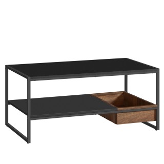 Τραπέζι Σαλονιού Με Ράφι 100x55x45cm Μαύρο LCT819B43 VASAGLE Τραπέζι Σαλονιού Με Ράφι 100x55x45cm Μαύρο LCT819B43 VASAGLE