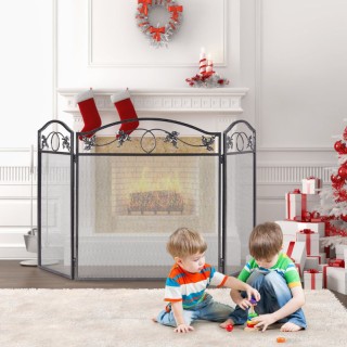 Πτυσσόμενο Προστατευτικό Τζακιού με 3 Πάνελ για Μωρά & Κατοικίδια H... Πτυσσόμενο Προστατευτικό Τζακιού με 3 Πάνελ για Μωρά & Κατοικίδια H...