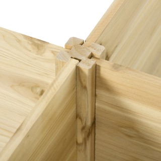 Outsunny φυτευτή εξωτερικού χώρου 5 τεμαχίων αρθρωτό ανοιχτό πάτο σ...