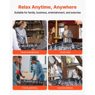 VEVOR Επιτραπέζιο Ποδοσφαιράκι Standard 121 cm για το Σπίτι ZZKZQZ4...