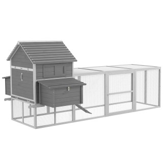 Pawhut Garden Chicken Coop με κοτέτσι, ράμπα και ανοιχτό χώρο, 310,... Pawhut Garden Chicken Coop με κοτέτσι, ράμπα και ανοιχτό χώρο, 310,...