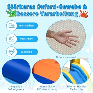 Costway Φουσκωτό Κάστρο με Θέμα Ωκεανό για Παιδιά - Με Τσουλήθρα, ... Costway Φουσκωτό Κάστρο με Θέμα Ωκεανό για Παιδιά - Με Τσουλήθρα, ...