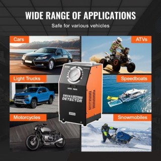 VEVOR Ανιχνευτής Διαρροών Καπνού Αυτοκινήτου με Ενσωματωμένη Αντλία...