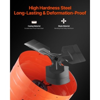 VEVOR Ανεμιστήρας Σοφίτας 16 με Θερμοστάτη SQFJ16YC2940V2S5AV2