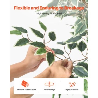 VEVOR Τεχνητό Δέντρο Φίκου 150εκ με Γλάστρα για Εσωτερική Διακόσμησ...