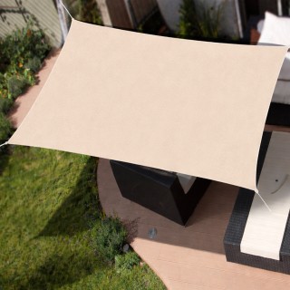 BAKAJI Ορθογώνια Τέντα Σκίασης Κήπου 3 x 4 Μέτρα σε Εκρού Χρώμα 020...