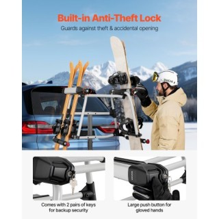 VEVOR Σχάρα Σκι & Snowboard σε Άγκιστρο, Προσαρμόζονται 50mm Υποδοχ... VEVOR Σχάρα Σκι & Snowboard σε Άγκιστρο, Προσαρμόζονται 50mm Υποδοχ...