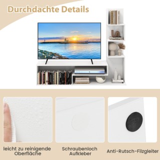 Costway Πολυλειτουργική Βάση Τηλεόρασης με Ρυθμιζόμενα Ράφια και Σύ... Costway Πολυλειτουργική Βάση Τηλεόρασης με Ρυθμιζόμενα Ράφια και Σύ...