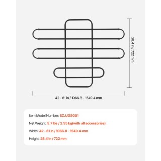VEVOR Ρυθμιζόμενο Μεταλλικό Διαχωριστικό Αυτοκινήτου για Κατοικίδια... VEVOR Ρυθμιζόμενο Μεταλλικό Διαχωριστικό Αυτοκινήτου για Κατοικίδια...