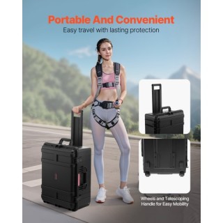 VEVOR 3.5 κυβικά πόδια ανθεκτική στις καιρικές συνθήκες θήκη με ροδ...