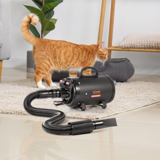 VEVOR Στεγνωτήρας Σκύλου 2000W, Ρυθμιζόμενη Ταχύτητα & Θερμοκρασία,...