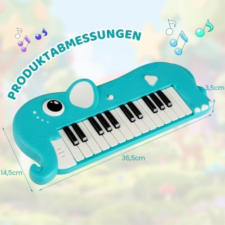 Costway Ηλεκτρονικό Παιδικό Κλαβιεδάκι 25 Πλήκτρων με Ενσωματωμένη ...