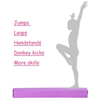 Costway Ισορροπιστική Δοκός Γυμναστικής από EVA και EPE, Φιλική προ...