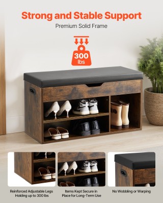 VEVOR Παπουτσοθήκη Εισόδου με Μαξιλάρι Καθίσματος και Κρυφό Αποθηκε... VEVOR Παπουτσοθήκη Εισόδου με Μαξιλάρι Καθίσματος και Κρυφό Αποθηκε...