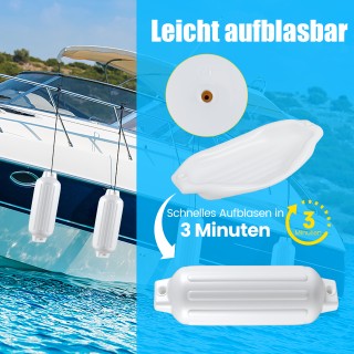 Costway  Σετ 4 Τεμαχίων Προστατευτικά Πλοίου - Μακρύς και Σφαιρικός...