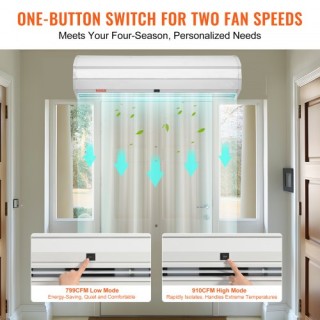 Επαγγελματική Αεροκουρτίνα VEVOR 0.9m με 2 Ταχύτητες 1528m³/h, UL Π... Επαγγελματική Αεροκουρτίνα VEVOR 0.9m με 2 Ταχύτητες 1528m³/h, UL Π...