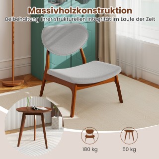 Costway  Σύνολο Σαλονιού με 3 Κομμάτια: Πολυθρόνες & Τραπεζάκι, Ανο...