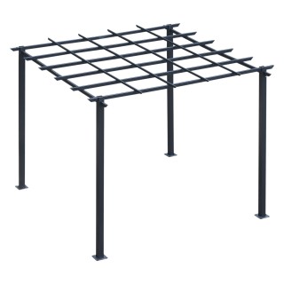 Δομή Outsunny Garden Pergola σε μαύρο μέταλλο 300 x 300 x 230 cm 84... Δομή Outsunny Garden Pergola σε μαύρο μέταλλο 300 x 300 x 230 cm 84...