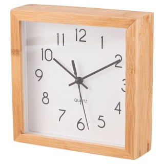 Galileo Ρολόι Επιτραπέζιο με Ξυπνητήρι 16x163 cm Μινιμαλιστικού Φυσ...