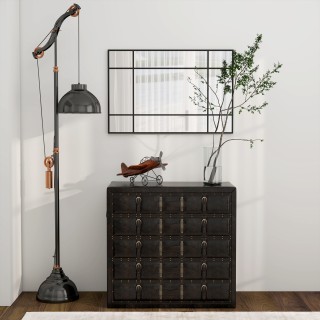 HOMCOM Καθρέφτης Τοίχου Στυλ Παράθυρο με Κατακόρυφη και Οριζόντια Τ... HOMCOM Καθρέφτης Τοίχου Στυλ Παράθυρο με Κατακόρυφη και Οριζόντια Τ...