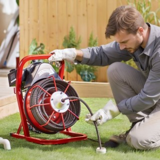 VEVOR Μηχανή Καθαρισμού Αποχέτευσης 75FT x 1/2 Χειροκίνητη & 4 Κόφτ...