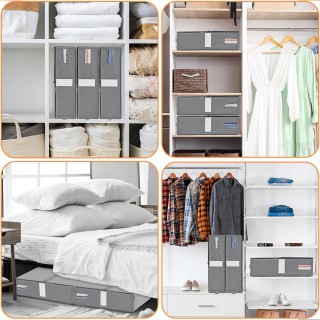 BAKAJI Σετ 3 Πτυσσόμενων Οργανωτών Ντουλάπας 33x33x10 cm Εξοικονόμη... BAKAJI Σετ 3 Πτυσσόμενων Οργανωτών Ντουλάπας 33x33x10 cm Εξοικονόμη...