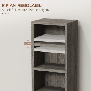 HOMCOM Σετ 2 Ραφιών για CD με Ρυθμιζόμενα Ράφια για 204 CD, 21x22.... HOMCOM Σετ 2 Ραφιών για CD με Ρυθμιζόμενα Ράφια για 204 CD, 21x22....