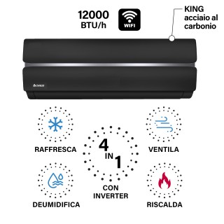 Galileo Κλιματιστικό King 12000 Btu Inverter και αντλία θερμότητας ...