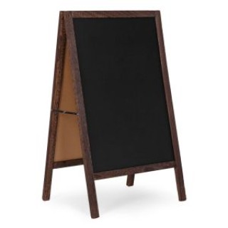 MODERNHOME Διπλής όψης διαφημιστικό σταντ με μαυροπίνακα 83x50 εκ. ...