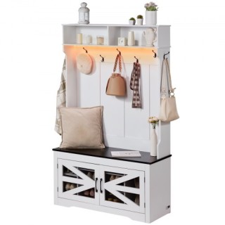 VEVOR Ξύλινη Κρεμάστρα με Πάγκο και 7 Γάντζους για Είσοδο MZDGNYM... VEVOR Ξύλινη Κρεμάστρα με Πάγκο και 7 Γάντζους για Είσοδο MZDGNYM...