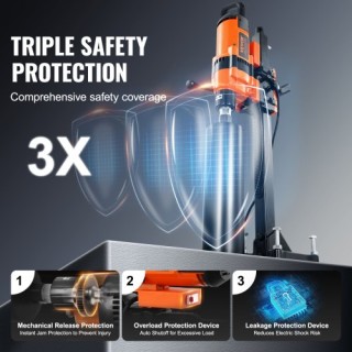 VEVOR Μηχάνημα Διάτρησης 3500W με Βάση (0.8-11.8in) LSJGSZKJ300M6M... VEVOR Μηχάνημα Διάτρησης 3500W με Βάση (0.8-11.8in) LSJGSZKJ300M6M...